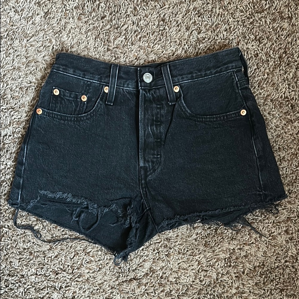 Levi’s 501 Black Denim Shorts